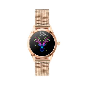 smartwatch de mujer: InnJoo Voom Dorado, frente