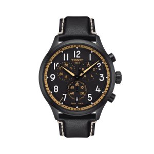 Regalo ideal en San Valentín: Reloj Tissot Chrono XL Vintage para hombre de cuero negro