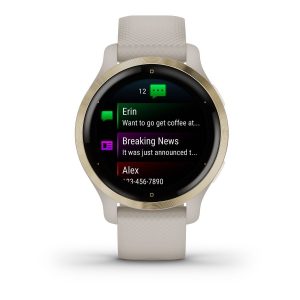 smartwatch de mujer: Garmin Venu 2S Beige, frente