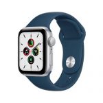 Smartwatch Apple, Apple Watch SE GPS Silver Aluminium Case Abyss Blue Sport Band