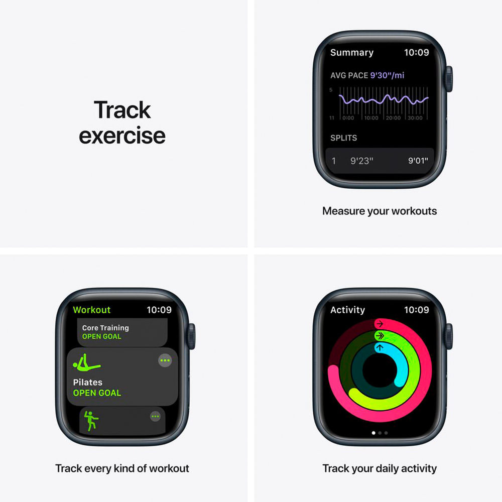 funciones del Apple Watch Series 7, ejercicio