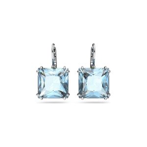 Marcas de joyería famosas, Aros Swarovski Millenia Cristal cuadrado Azul
