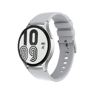 smartwatch con inteligencia artificial chat gpt y correa de silicona gris