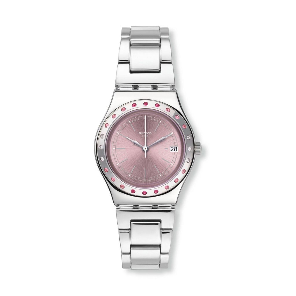 Relojes Swatch de acero Pinkaround