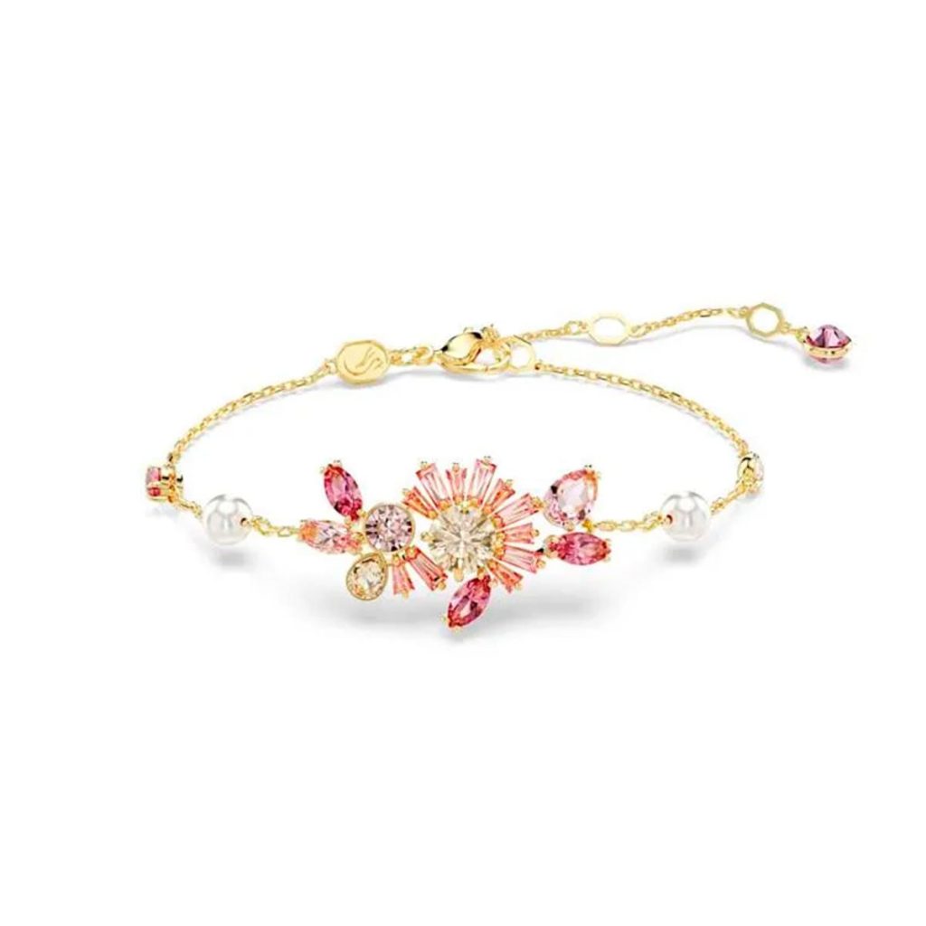 Nuevas joyas de Swarovski Pulsera Gema Swarovski Tallas mixtas Flor Rosa