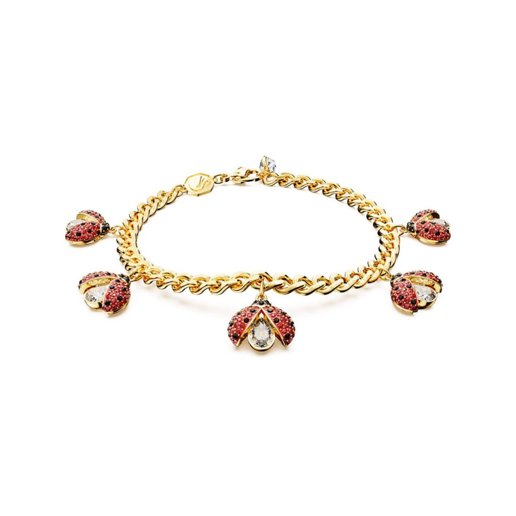 Nuevas joyas de Swarovski Pulsera Swarovski Idyllia Mariquita Roja